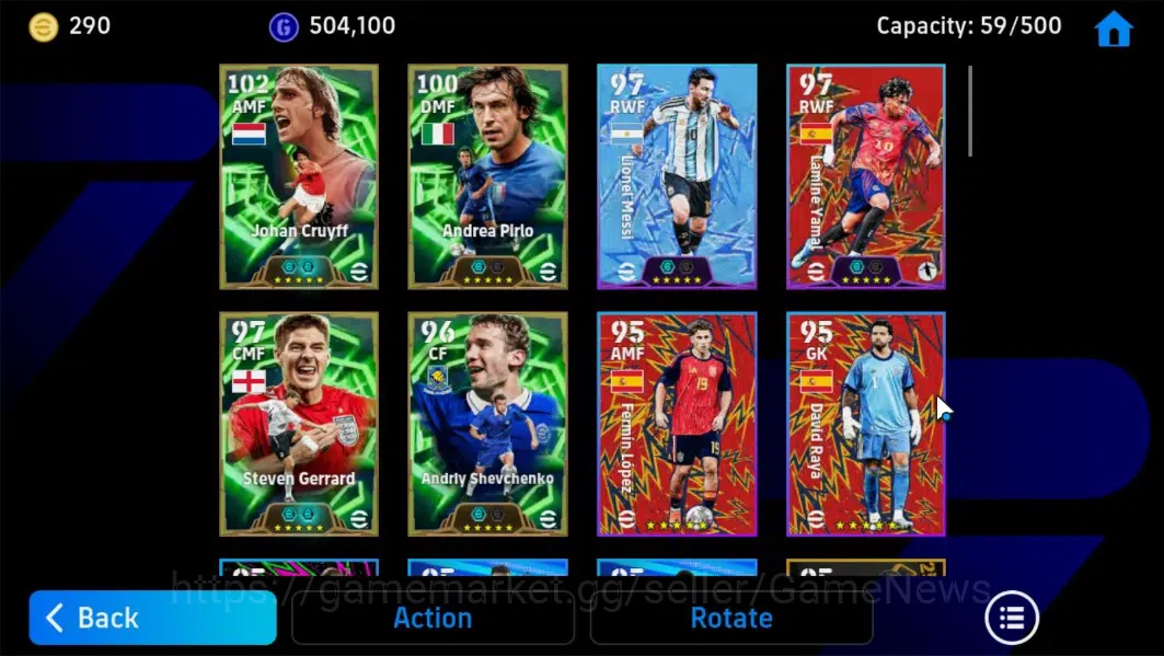eFootball Accounts Android|Epic Johan Cruyff,Andrea Pirio,Steven Gerr image 4