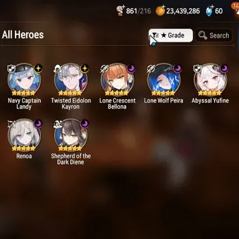Epic Seven Accounts Starter Global Unverif|Fresh Starter|7 ML(DDiene,Renoa,AYufine,NCLandy,LWPeira, Etc.)|Theater Locked|PoH