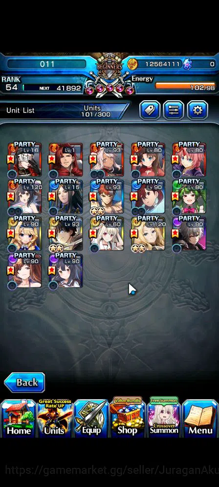 Grand Summoners Accounts Global|Rank 54|17 Ascend|SummerMiyuTW,ShirouEmiyaT image 3