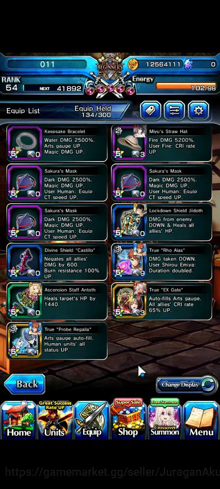 Grand Summoners Accounts Global|Rank 54|17 Ascend|SummerMiyuTW,ShirouEmiyaT image 5