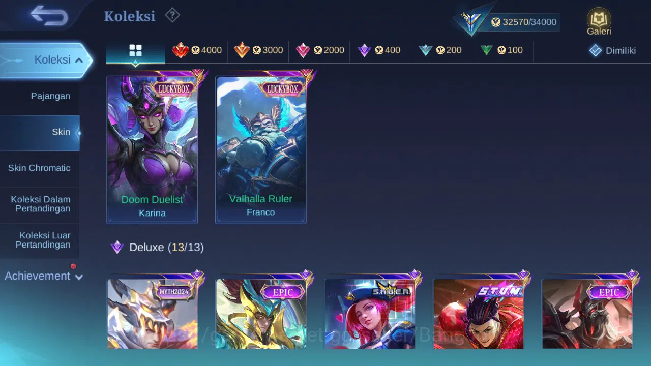 Mobile Legends: Bang Bang Accounts GLOBAL Hero 113 Skin 155 | Stunt Chou | Luckybox F image 2
