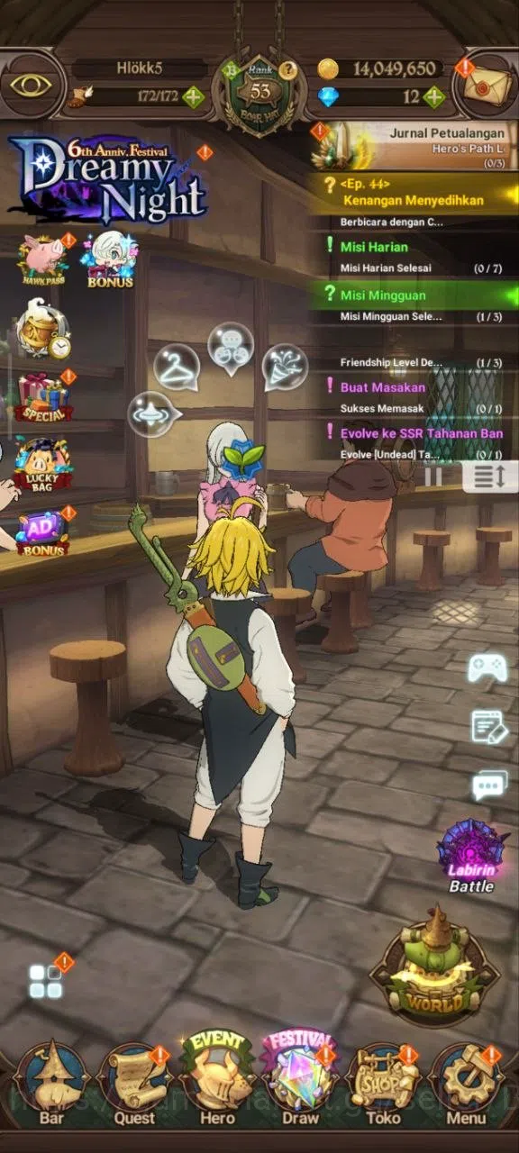 The Seven Deadly Sins: Grand Cross Accounts Endgame GLOBAL|1.08M CC|1LR Roxy|UR Salos,Despair 2