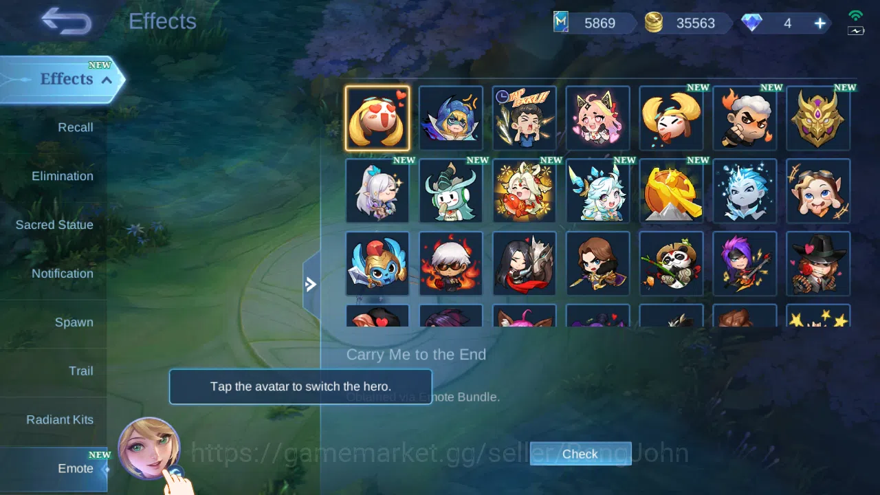 Mobile Legends: Bang Bang Accounts Others Hero 97 | Skin 133 | 1 Starlight Card | Zenith Vexana | Luckybox (Saber ,Akai 13