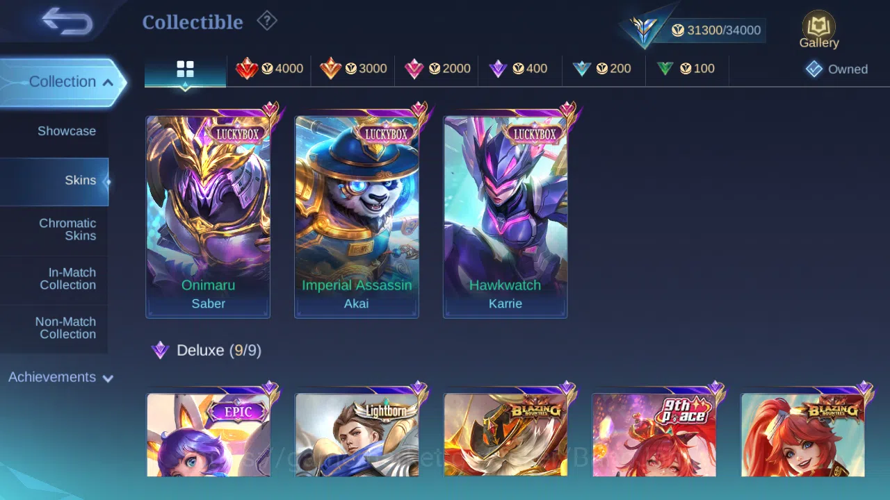 Mobile Legends: Bang Bang Accounts Others Hero 97 | Skin 133 | 1 Starlight Card | Zenith Vexana | Luckybox (Saber ,Akai 7