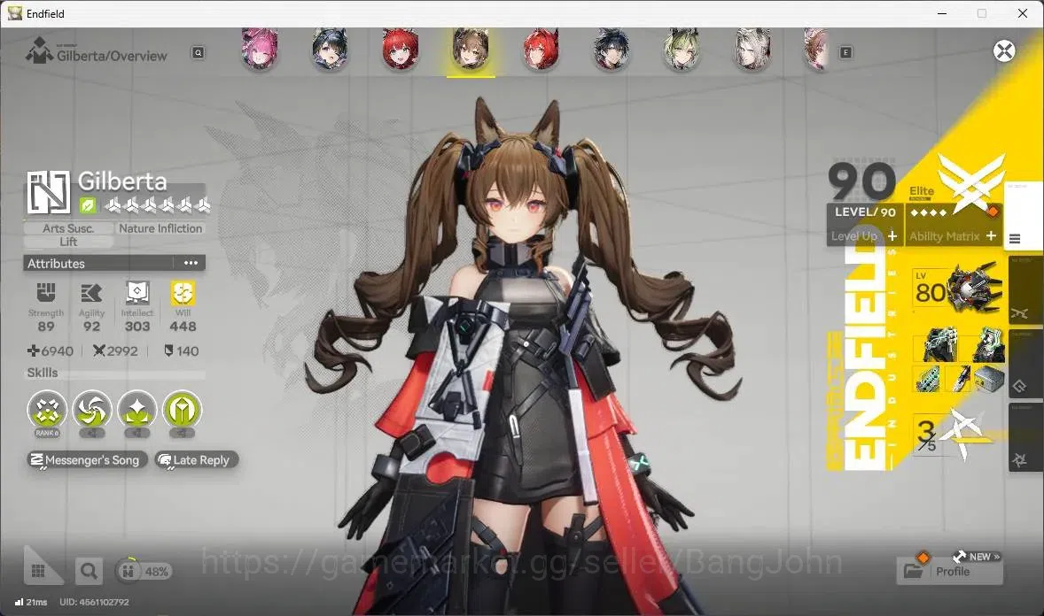 Arknights: Endfield Accounts ASIA|Lv54|5Limited+3Sign|[Yvonne,Gilberta(P3),Laev image 3