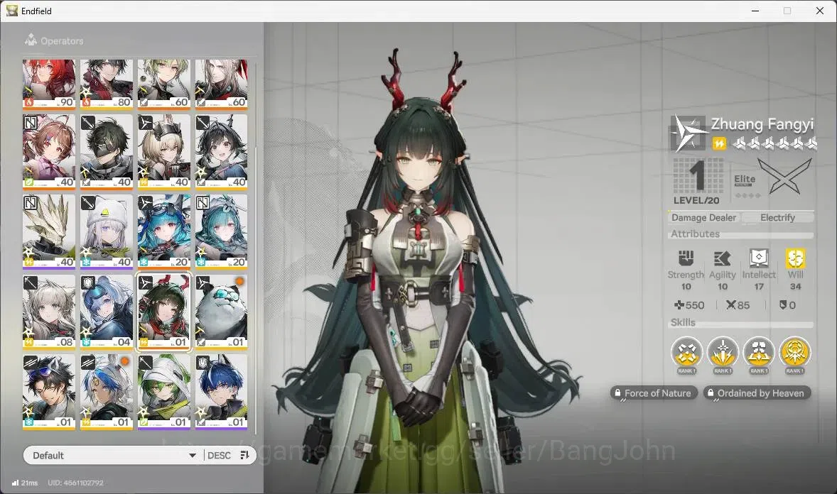 Arknights: Endfield Accounts ASIA|Lv54|5Limited+3Sign|[Yvonne,Gilberta(P3),Laev image 5