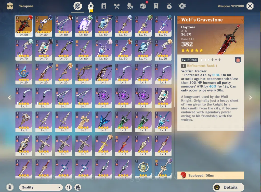 Genshin Impact Accounts ASIA|AR55|8Limited+2(*5Weapon)|Flins,Lauma,Wandere image 12