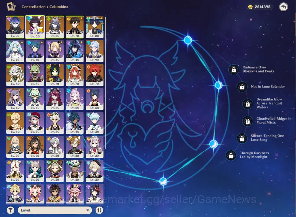 Genshin Impact Accounts ASIA|AR55|8Limited+2(*5Weapon)|Flins,Lauma,Wandere image 14