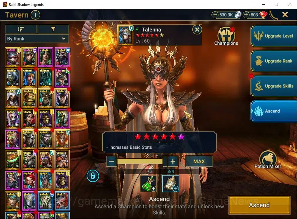 Raid: Shadow Legends Accounts Mid-Game Lv 47|916K Power|23 Legend(Talenna,Ninja,Harima,Artax,Chalco,Mc 16