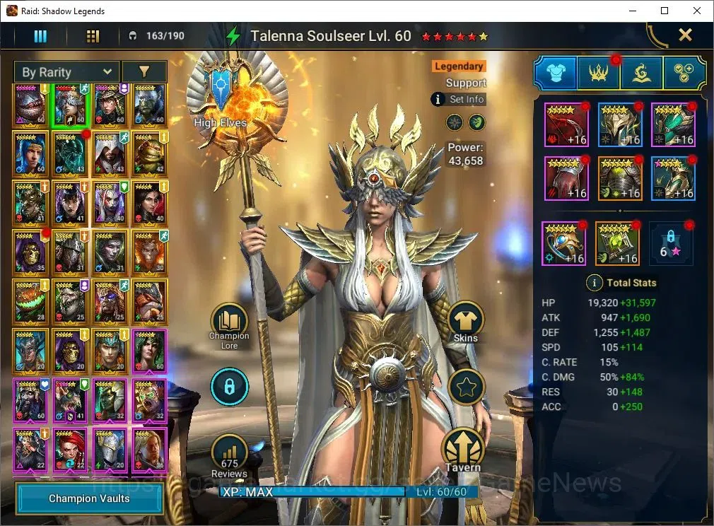 Raid: Shadow Legends Accounts Mid-Game Lv 47|916K Power|23 Legend(Talenna,Ninja,Harima,Artax,Chalco,Mc 3
