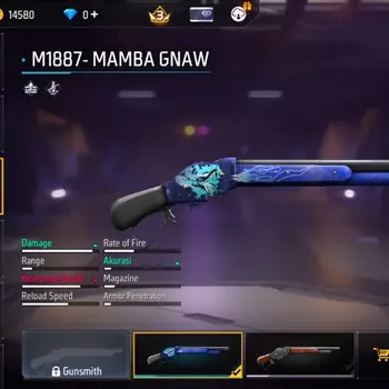 Free Fire Accounts Indonesia | EVO Gun: Scar - Megalodon Alpha Lv.5 | M1887 - Mamba Gnaw | Electrify Backpack | More Check