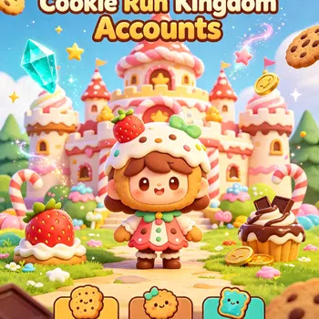 CookieRun: Kingdom Accounts 【Dark Cacao】Pineapple Dragon Cookie | 400K+ Crystals | 1.35K Cookie Molds | 210K Rainbow Cubes