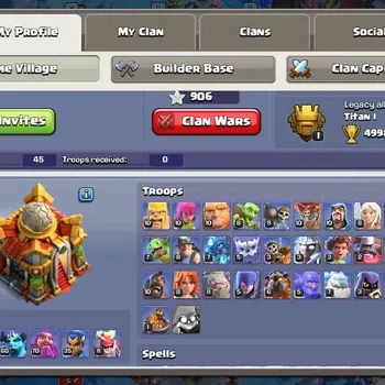 Clash of Clans Accounts High-End Global |TH 16-BH 10|LVL 236|AQ 92 ,MP 60 ,GW 70 ,RC 35 ,BK 81,DD 11|BM 30|Legendary Skin
