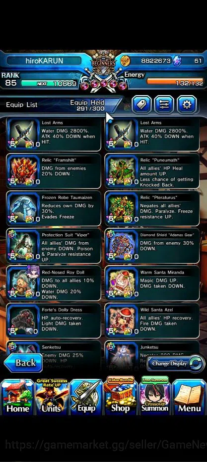 Grand Summoners Accounts Global|Rank 85|18 Asc+ 6 TW|[2x Okarun,UP Roy,Saya image 16