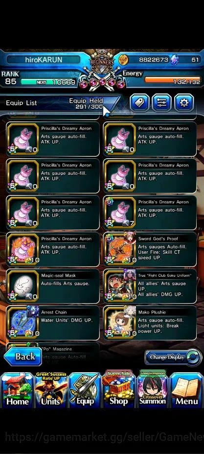 Grand Summoners Accounts Global|Rank 85|18 Asc+ 6 TW|[2x Okarun,UP Roy,Saya image 19