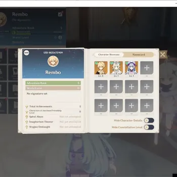 Genshin Impact Accounts Starter ASIA Fresh Starter|AR 5|1 Limit [Vesna]+Mizuki|Selector ON Clear Story|Check