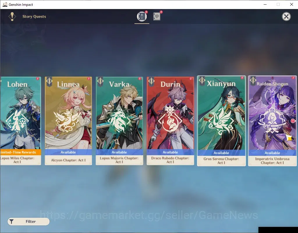 Genshin Impact Accounts ASIA | AR 48 | BD Unset | 2 Limited [Nefer,Lauma]  image 14