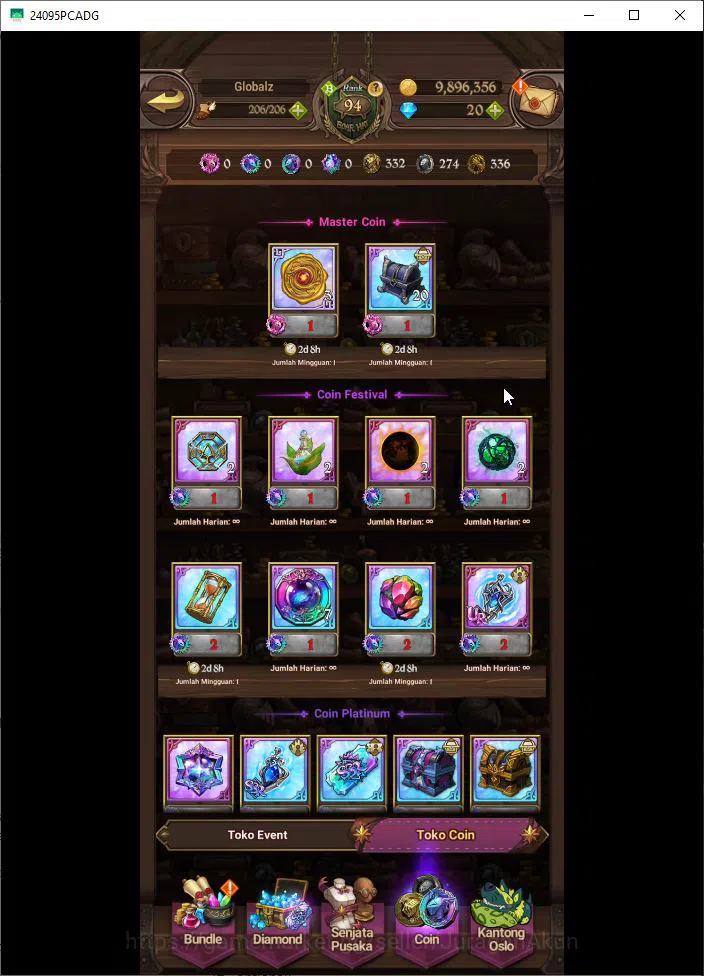 The Seven Deadly Sins: Grand Cross Accounts Midgame Asia|3M CC|1 LR+7 UR |Merlin4/6,DemonKing2/6,Meliodas2/6,M&E,K&D,GOT 11