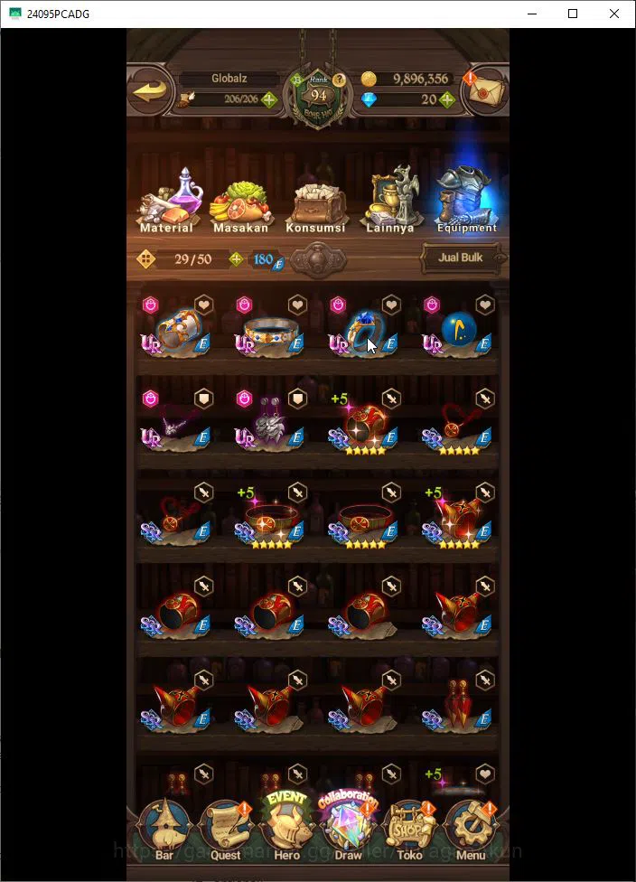 The Seven Deadly Sins: Grand Cross Accounts Midgame Asia|3M CC|1 LR+7 UR |Merlin4/6,DemonKing2/6,Meliodas2/6,M&E,K&D,GOT 18