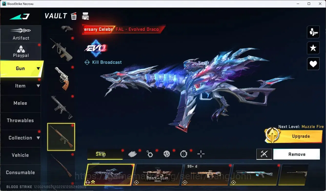 Blood Strike Accounts [ASIA] 3 EVO GUN | 5 ETERNAL GUN |2 ULTRA GUN  |5  image 14