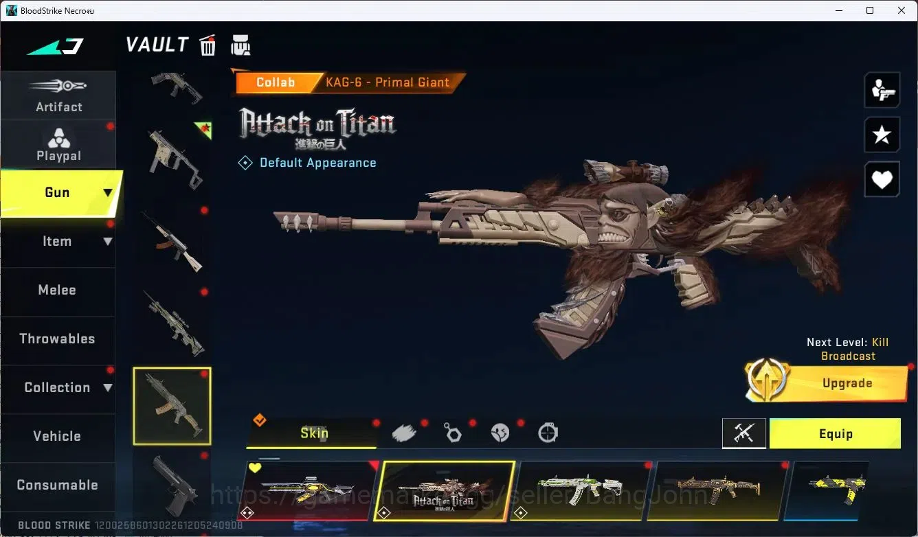 Blood Strike Accounts [ASIA] 3 EVO GUN | 5 ETERNAL GUN |2 ULTRA GUN  |5  image 8
