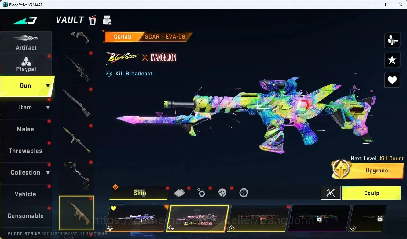 Blood Strike Accounts ASIA | 3 Collab Gun (EVA&7DS) | 4 Limited Gun | 11 image 12