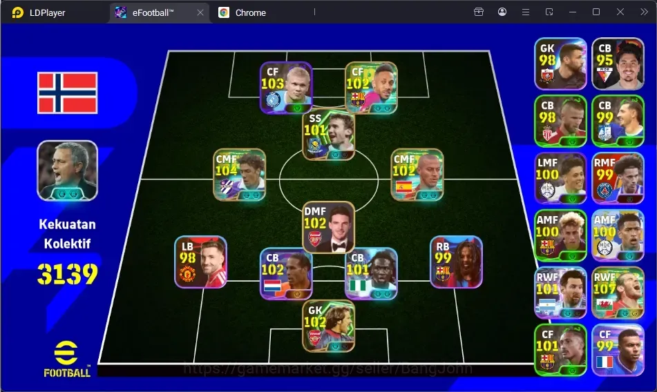 eFootball Accounts Others Android|PW 3139|Epic Bale,Epic Costa,Epic Alcantara,Epic Aubameyang,Epic Seaman,Shwt bassey,Shwt 1