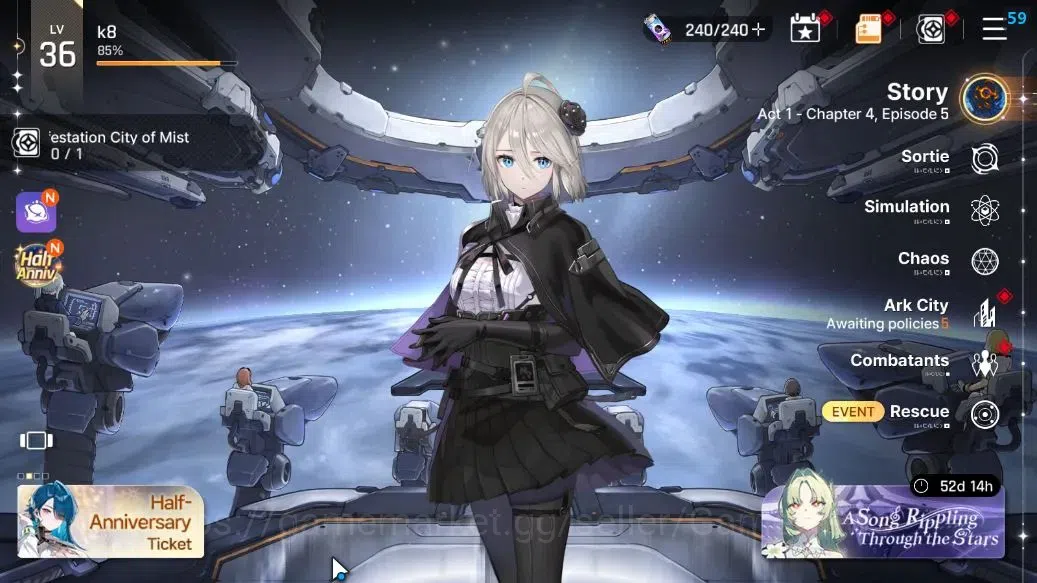 Chaos Zero Nightmare Accounts GLOBAL Lv36|5 SSR[Heidemarie,Nine,Chizuru,Veronica image 1