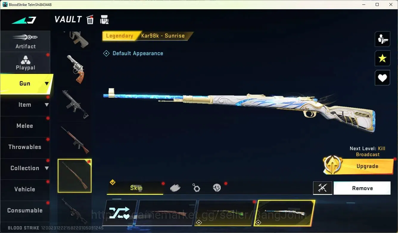 Blood Strike Accounts ASIA | Legendary M4A1-Venom | Legendary kAR98K-Sun image 14