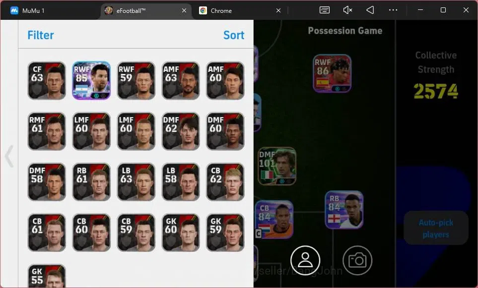 eFootball Accounts Mobile|PW 2574|Epic Andrea Pirlo|Showtime Lionel M image 2