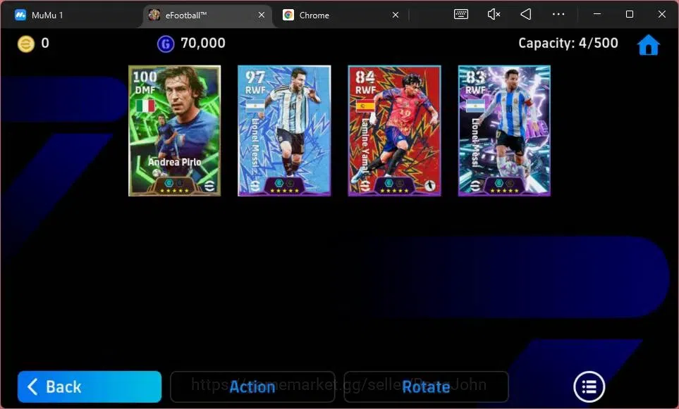 eFootball Accounts Mobile|PW 2574|Epic Andrea Pirlo|Showtime Lionel M image 3