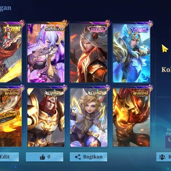 Mobile Legends: Bang Bang Accounts Rare Skin Hero 90|Skin 203|Aspirant Vexana,Kof Karina,Lbox Leomord,Annual
