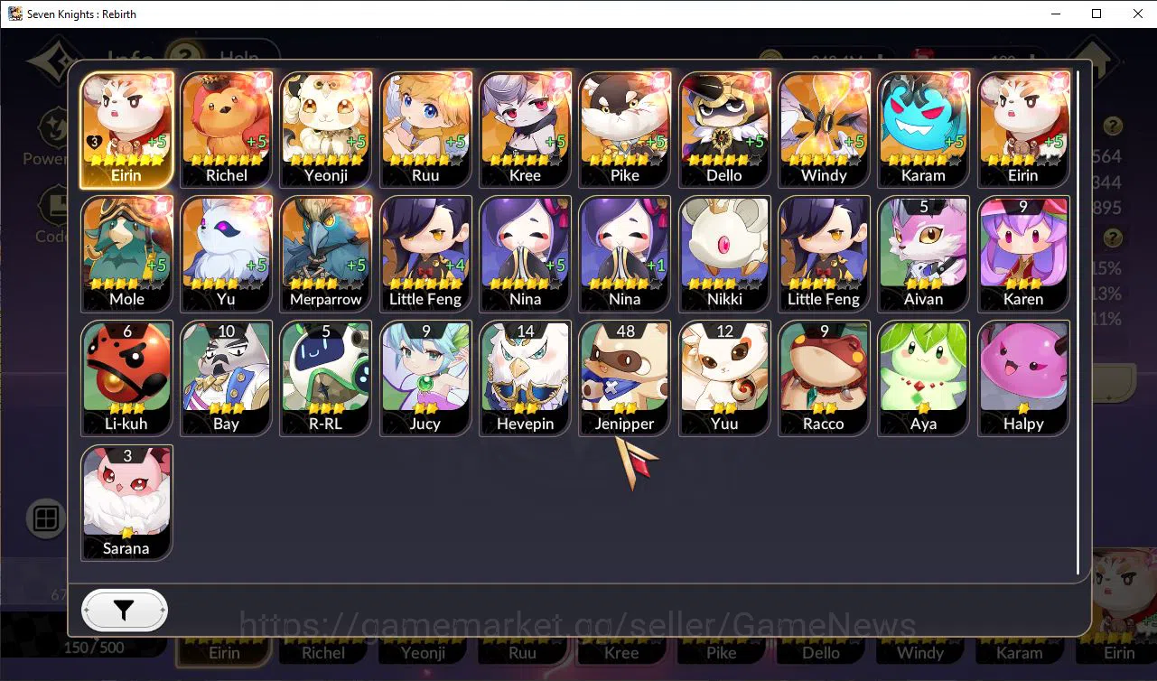 Seven Knights Re:Birth Accounts Global SEA|2 Ex-7k[FaiTC2,Juri]+15TC6[Freyja,Kyle, image 16