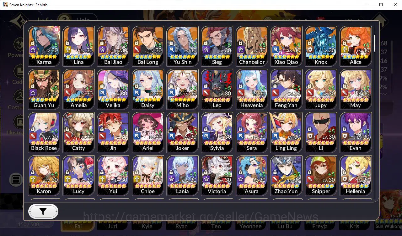 Seven Knights Re:Birth Accounts Global SEA|2 Ex-7k[FaiTC2,Juri]+15TC6[Freyja,Kyle, image 17