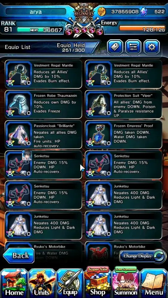 Grand Summoners Accounts Global|Rank 81|522 cc|20 Ascend|Choi Jong-InTW,DL image 13