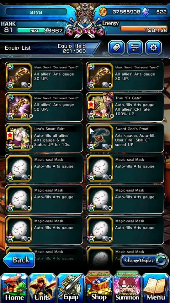 Grand Summoners Accounts Global|Rank 81|522 cc|20 Ascend|Choi Jong-InTW,DL image 16