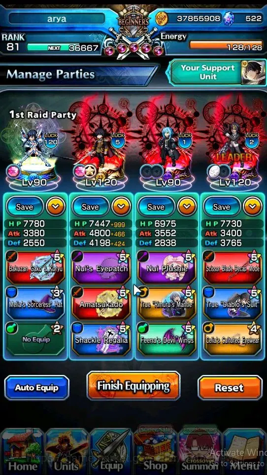 Grand Summoners Accounts Global|Rank 81|522 cc|20 Ascend|Choi Jong-InTW,DL image 2
