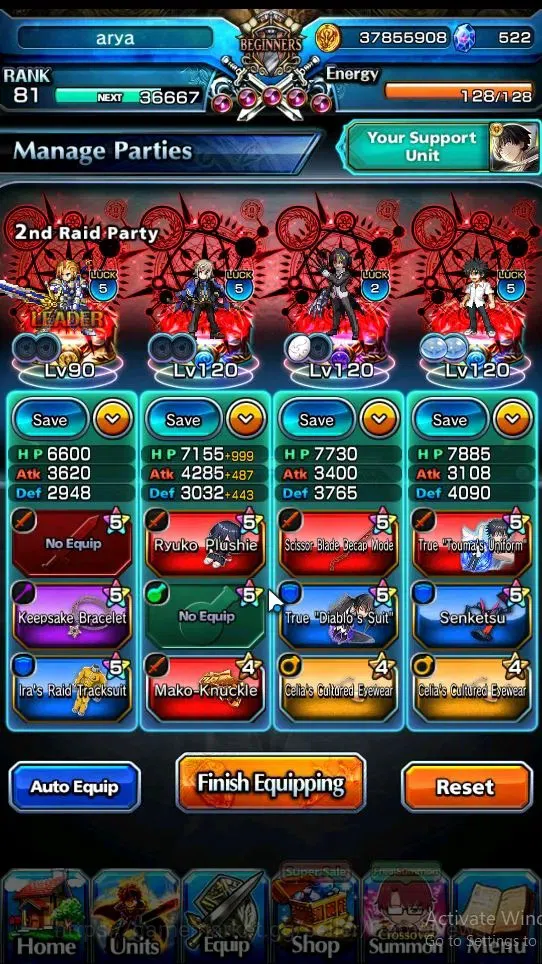 Grand Summoners Accounts Global|Rank 81|522 cc|20 Ascend|Choi Jong-InTW,DL image 3