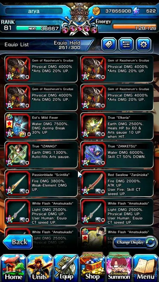 Grand Summoners Accounts Global|Rank 81|522 cc|20 Ascend|Choi Jong-InTW,DL image 6
