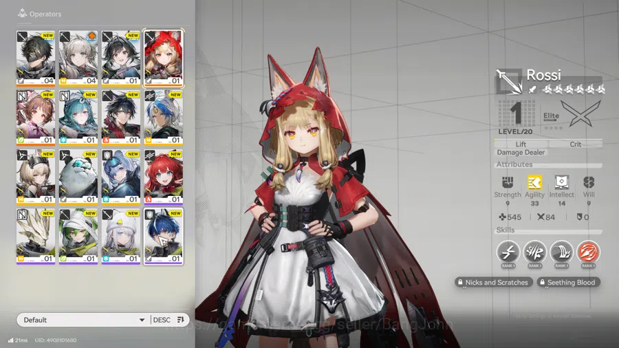 ASIA | Starter | 1Limit |Rossi,ardelia,wulfgard,mcmale WP 6S 2 AKE178B Arknights: Endfield Accounts ASIA | Starter | 1Limit |Rossi,ardelia,wulfgard,mcmale WP 6S 2 AKE178B