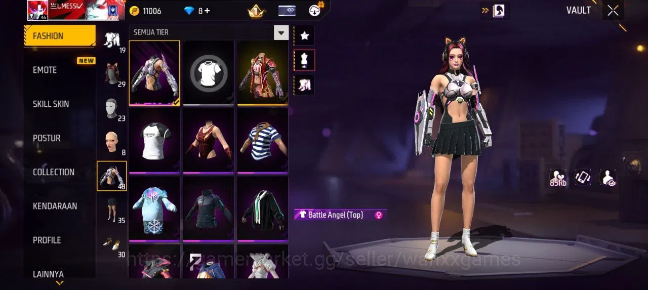 Free Fire Accounts Indonesia | AKUN LVL 46 SG MAMBAH VAULT 48 EMOTE 11 TAS 8 WEAPON 53 | W397 2