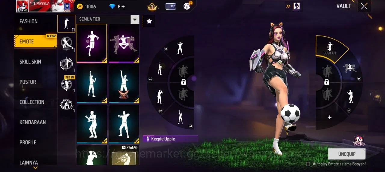Free Fire Accounts Indonesia | AKUN LVL 46 SG MAMBAH VAULT 48 EMOTE 11 TAS 8 WEAPON 53 | W397 3