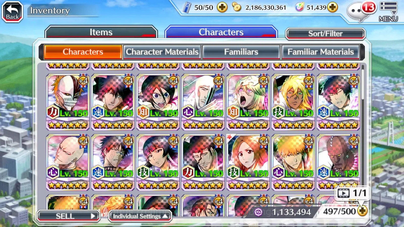 Bleach: Brave Souls Accounts Global | 51K Orb+Story Normal Clear|918 Max Lv Cha image 4