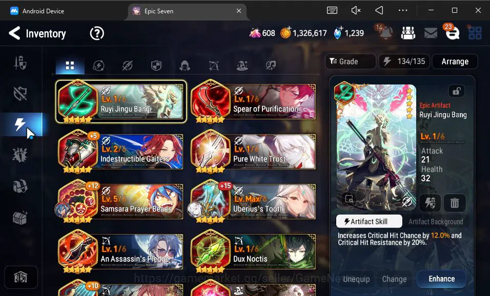 Epic Seven Accounts GLOBAL Unverif|12 ML(Salome,BArunka,LOTScales,Ruel image 11
