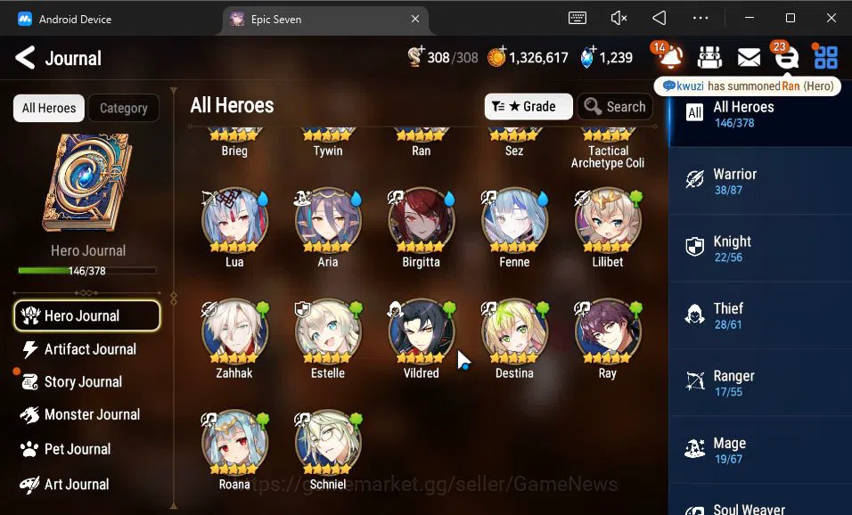 Epic Seven Accounts GLOBAL Unverif|12 ML(Salome,BArunka,LOTScales,Ruel image 16