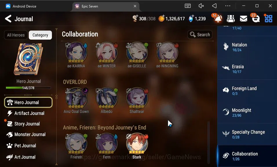 Epic Seven Accounts GLOBAL Unverif|12 ML(Salome,BArunka,LOTScales,Ruel image 19