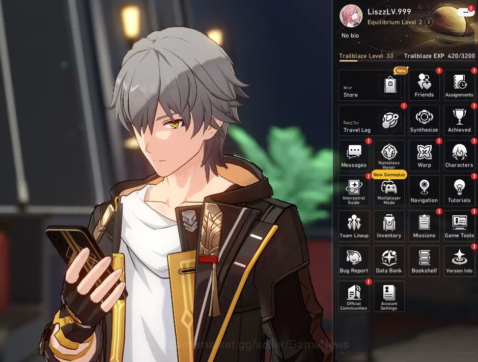 Honkai Star Rail Accounts Mid Game Asia|TL 33|10,8K SJ+40 Pass|4 Limited| [Hysilens,Kafka,Archer,Dan Heng PT] |Male 2