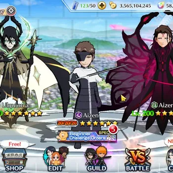 Bleach: Brave Souls Accounts High-End Global |1,3K BP+58K Orb|1 MT| End Game | Aizen TYBW26| Aizen,Ulquiorra 11th