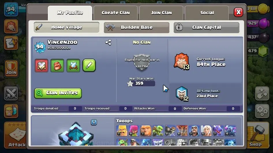Clash of Clans Accounts LV 94 | TH 13-BH 6 | HH 7 | BK 51,AQ 51,GW 31,MP 3 image 3