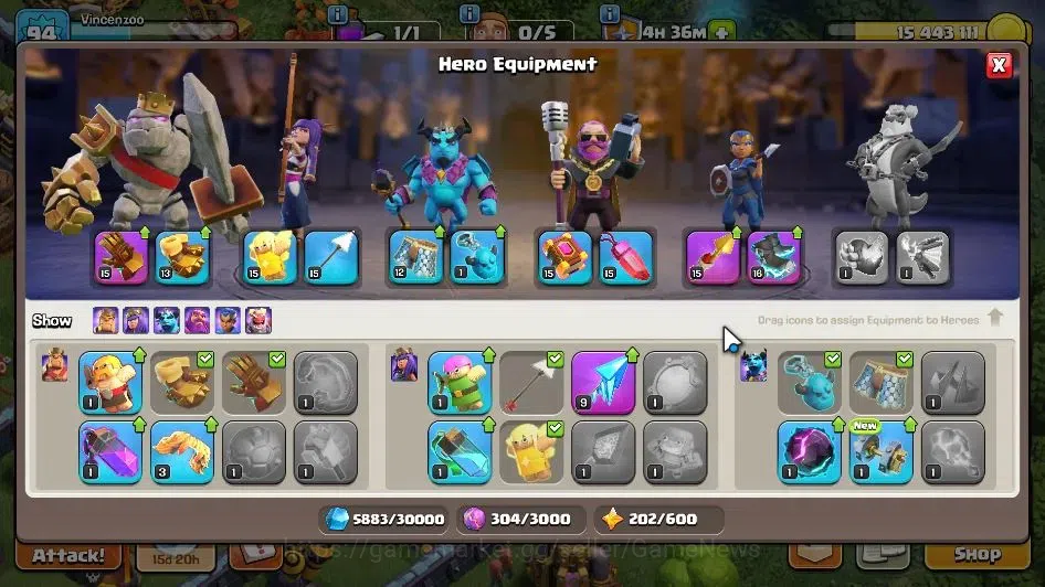 Clash of Clans Accounts LV 94 | TH 13-BH 6 | HH 7 | BK 51,AQ 51,GW 31,MP 3 image 8